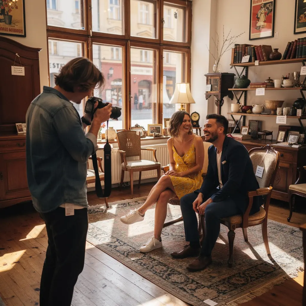 Profesionální fotografování produktů v moderním studiu s důrazem na detaily.